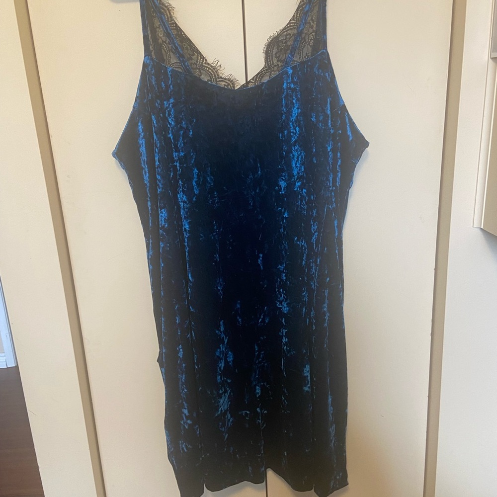 Addition Elle Crushed Velvet Dress